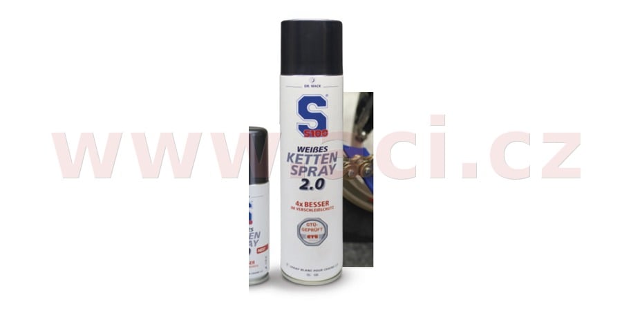 Obrázek produktu S100 mazivo na řetězy - White Chain Spray 2.0 400 ml 3450