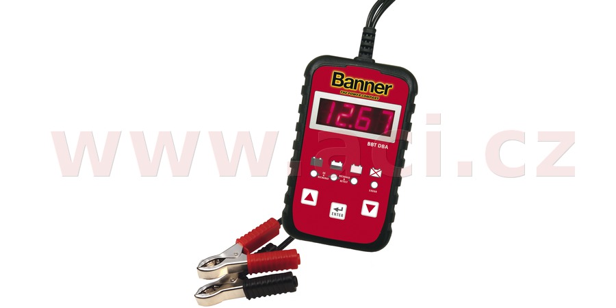 Obrázek produktu tester baterií 12 V, napětí, proud, dobíjení, BANNER BBT DBA 1210000131