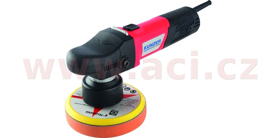 Obrázek produktu leštička excentrická KUNZER 950 W, regulace otáček 2000-6400 ot./min, včetně kotoučů a tašky 7PME04.1