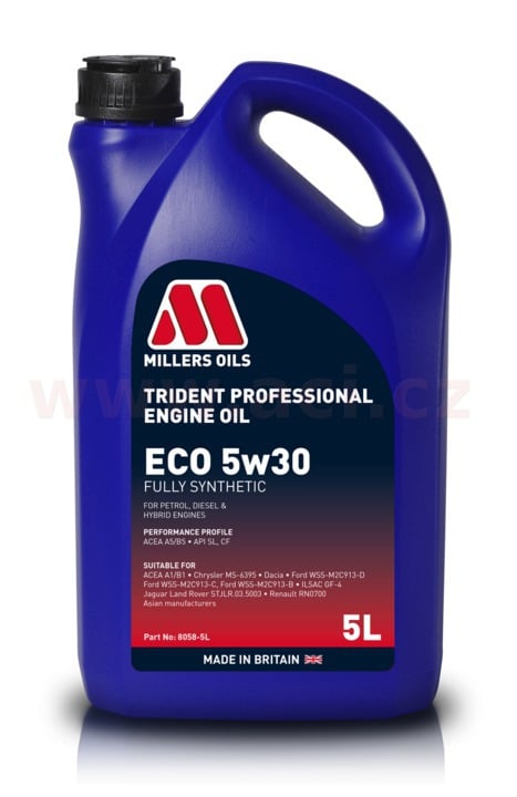 Obrázek produktu MILLERS OILS Trident Professional ECO 5w30, plně syntetický, 5 l 80585