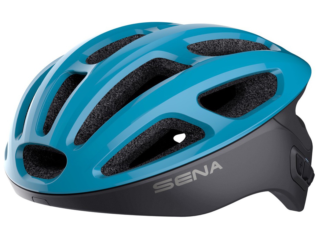 Obrázek produktu cyklo přilba s headsetem R1, SENA (modrá) R1-IB
