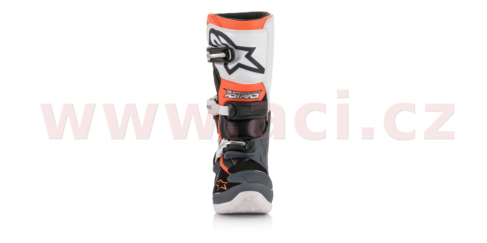 Obrázek produktu boty TECH 7 S , ALPINESTARS, dětské (černá/šedá/bílá/oranžová fluo, vel. 34) 2015017-1124
