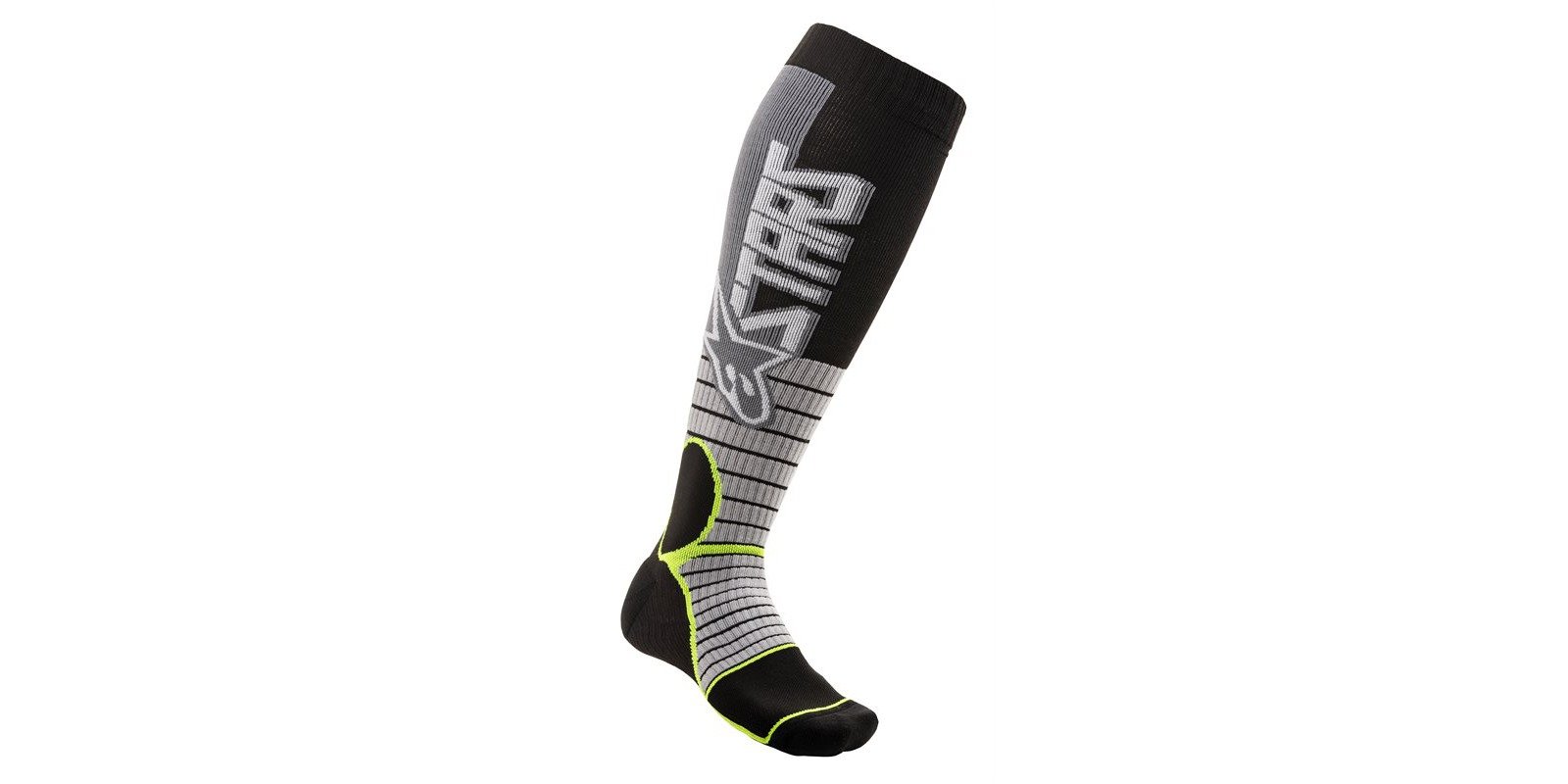 Obrázek produktu ponožky MX PRO, ALPINESTARS (šedá/žlutá fluo) 4701520-905