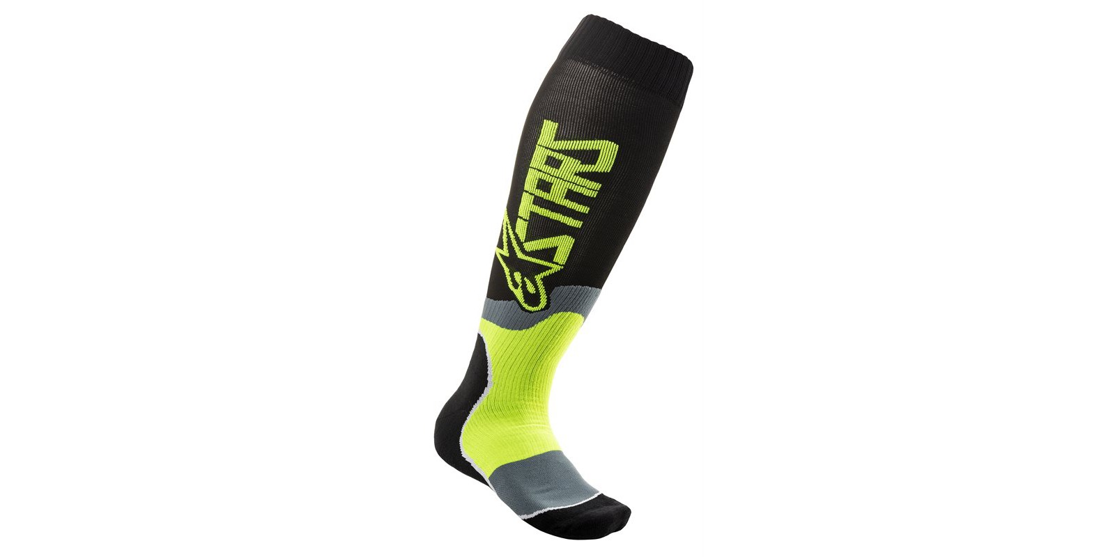 Obrázek produktu ponožky MX PLUS-2, ALPINESTARS (černá/yellow fluo, vel. M) 4701920-155