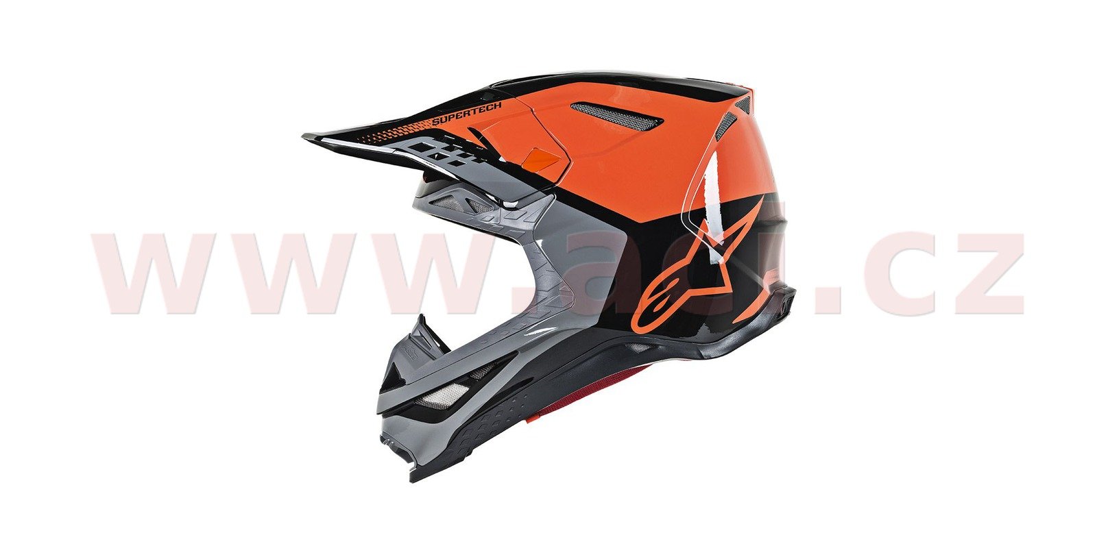 Obrázek produktu přilba SUPERTECH S-M8 TRIPLE, ALPINESTARS (oranžová/šedá/černá) 8301219-4184