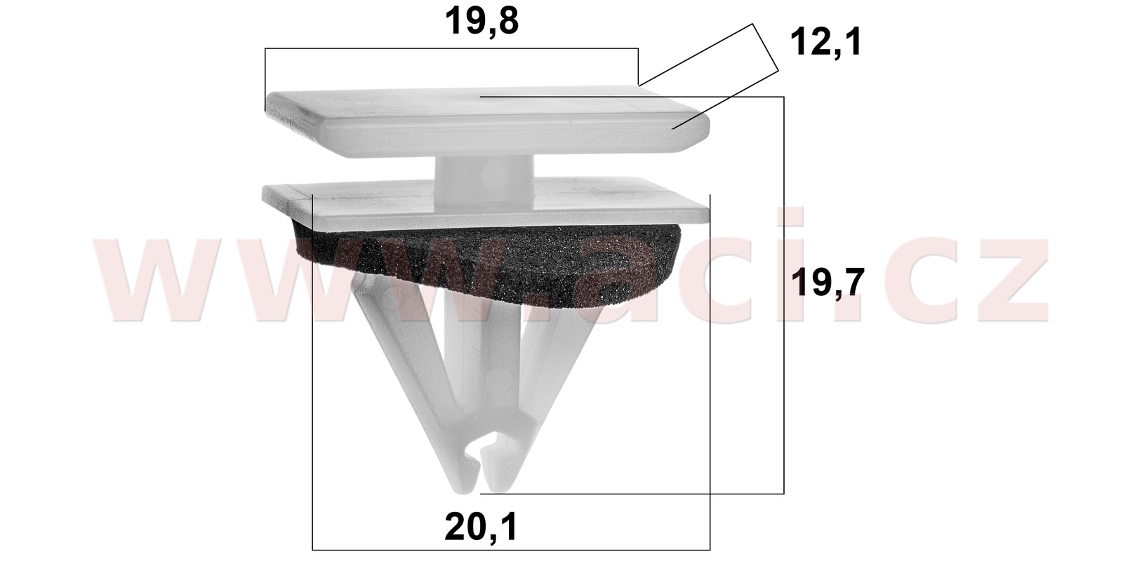 Obrázek produktu plastová příchytka (sada 5 ks) 71162T