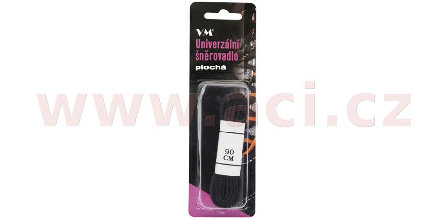 Obrázek produktu tkaničky černé ploché VM 155cm 1290000067328