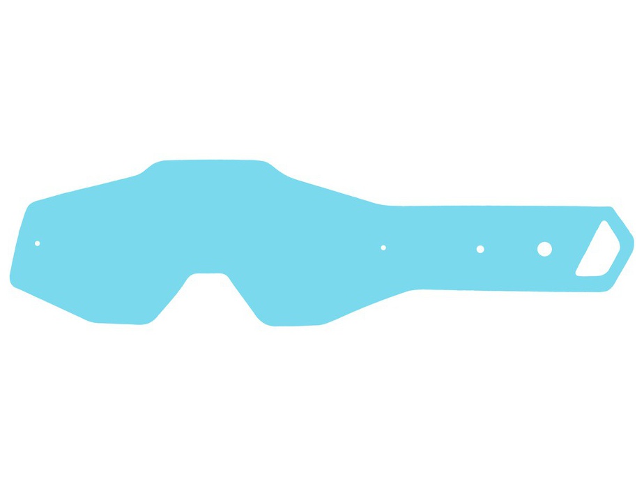 Obrázek produktu strhávací slídy plexi pro brýle 100% řady ACCURI/STRATA dětské, Q-TECH (50 vrstev v balení, čiré) 100%-ACCURI/STRATA-dětské-50