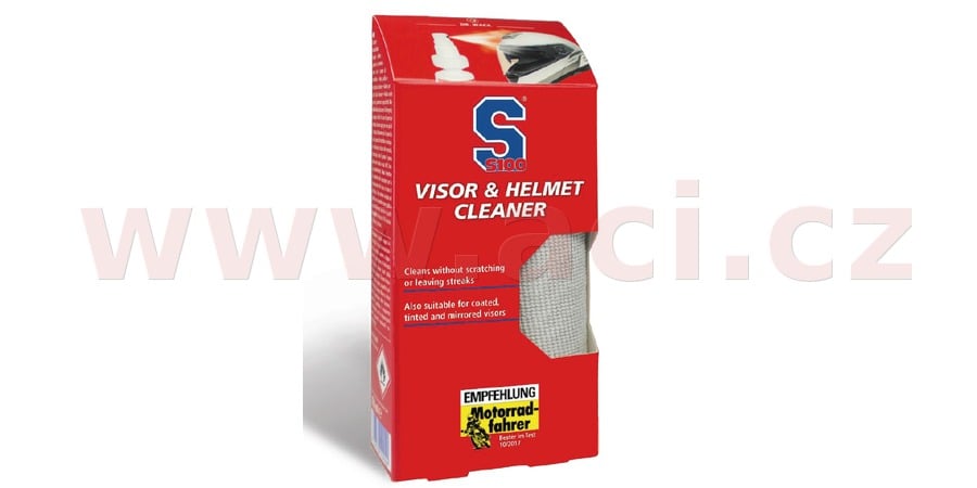 Obrázek produktu S100 čistič hledí s mikrovláknovou utěrkou - Visor & Helmet Cleaner 100 ml  3406