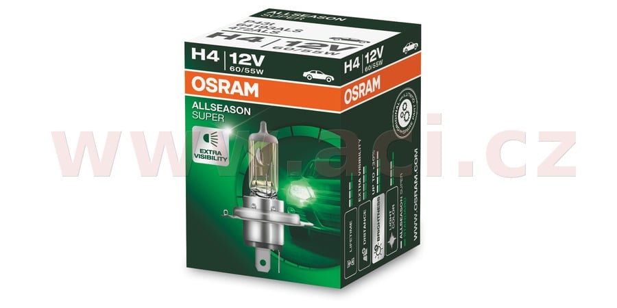 Obrázek produktu žárovka H4 60/55W (patice P43t) OSRAM ALLSEASON SUPER 64193ALS