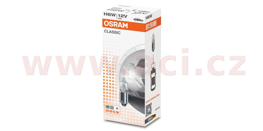 Obrázek produktu OSRAM Original Line H6W žárovky 12V 6W 64132
