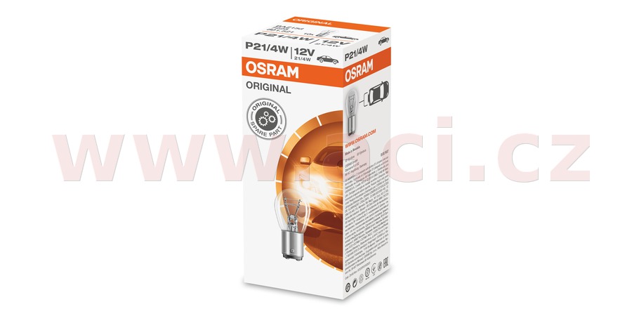 Obrázek produktu žárovka 12V 21/4W (patice BAZ15d) OSRAM (sada 10 ks) 7225