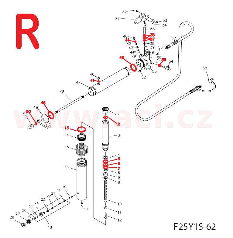 Obrázek produktu opravná sada hydrauliky pro lis SH 60253 6025399900