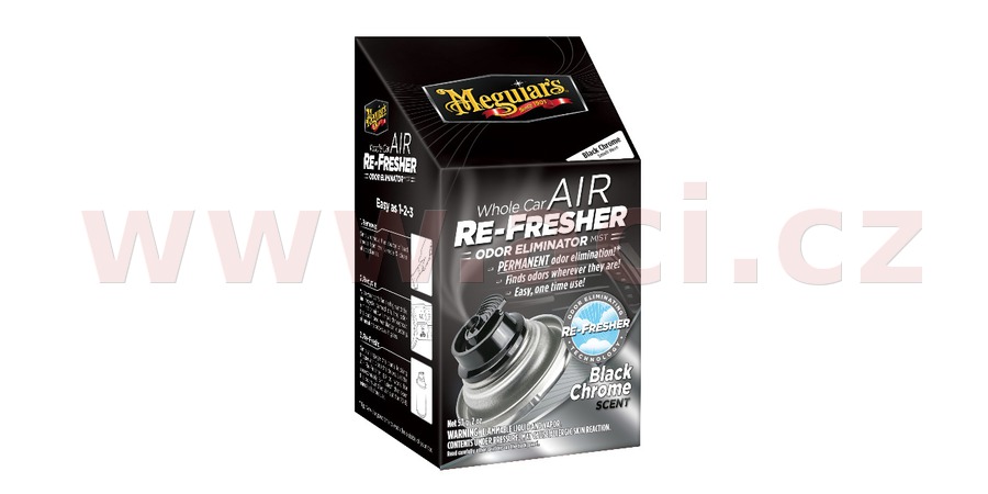 Obrázek produktu MEGUIARS Air Re-Fresher Odor Eliminator - dezinfekce interiéru vozidla (vůně Black Chrome) 71 g G181302