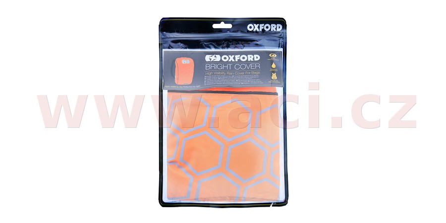 Obrázek produktu reflexní obal/pláštěnka batohu Bright Cover, OXFORD (oranžová/reflexní prvky, Š x V = 640 x 720 mm) RE101O