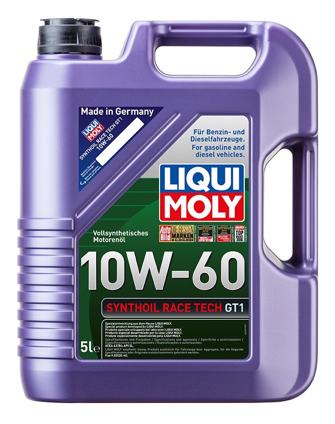 Obrázek produktu LIQUI MOLY Synthoil, Race Tech GT1 10W60,plně syntetický motorový olej 5L 8909