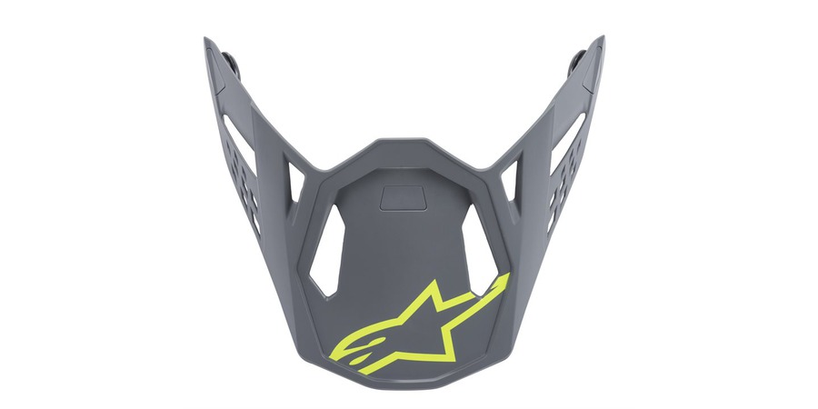 Obrázek produktu kšilt pro přilby SUPERTECH S-M8 RADIUM, ALPINESTARS (šedá/žlutá fluo matná) 8981519-9004-TU