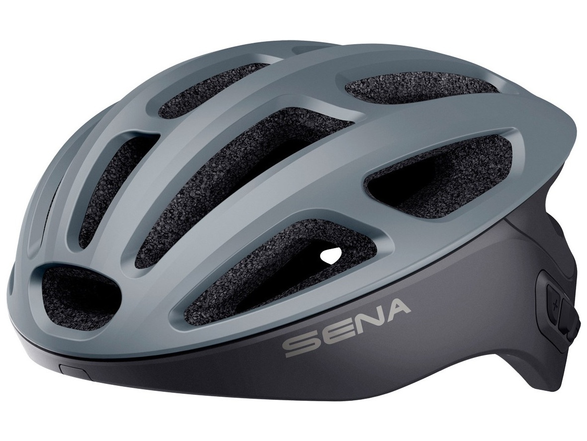 Obrázek produktu cyklo přilba s headsetem R1, SENA (matná šedá) R1-MG
