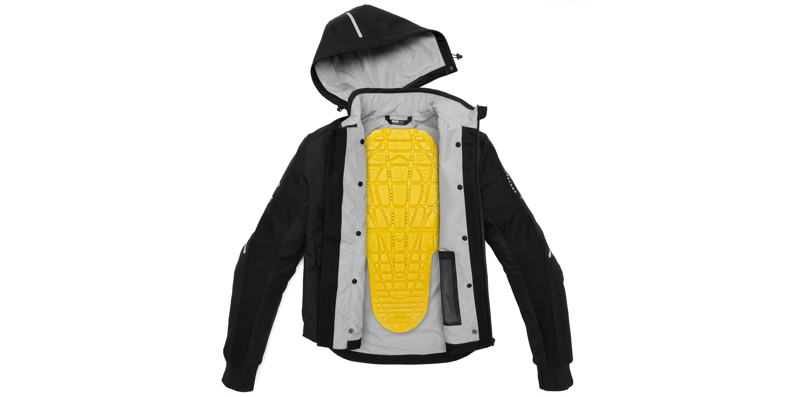 Obrázek produktu bunda HOODIE ARMOR H2OUT, SPIDI (černá, vel. 3XL) D267-011