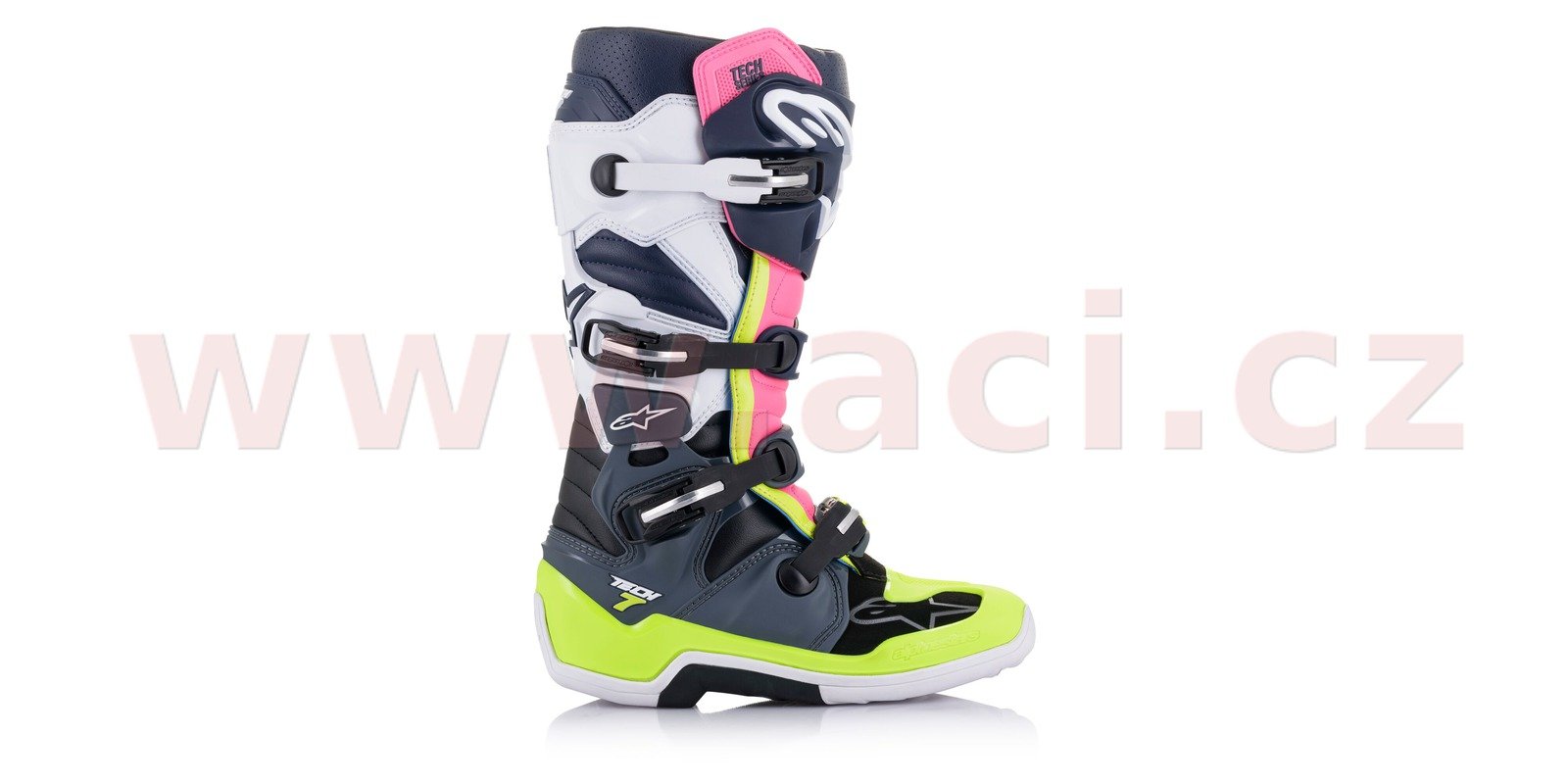 Obrázek produktu boty TECH 7, ALPINESTARS (černá/modrá/růžová/žlutá fluo)