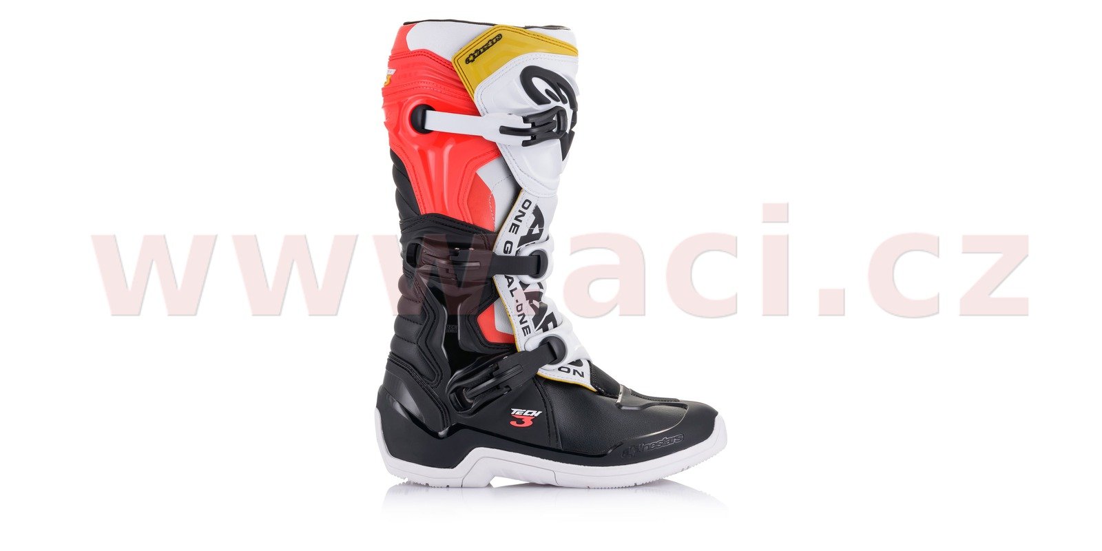 Obrázek produktu boty TECH 3, ALPINESTARS (černá/bílá/červená/žlutá fluo)