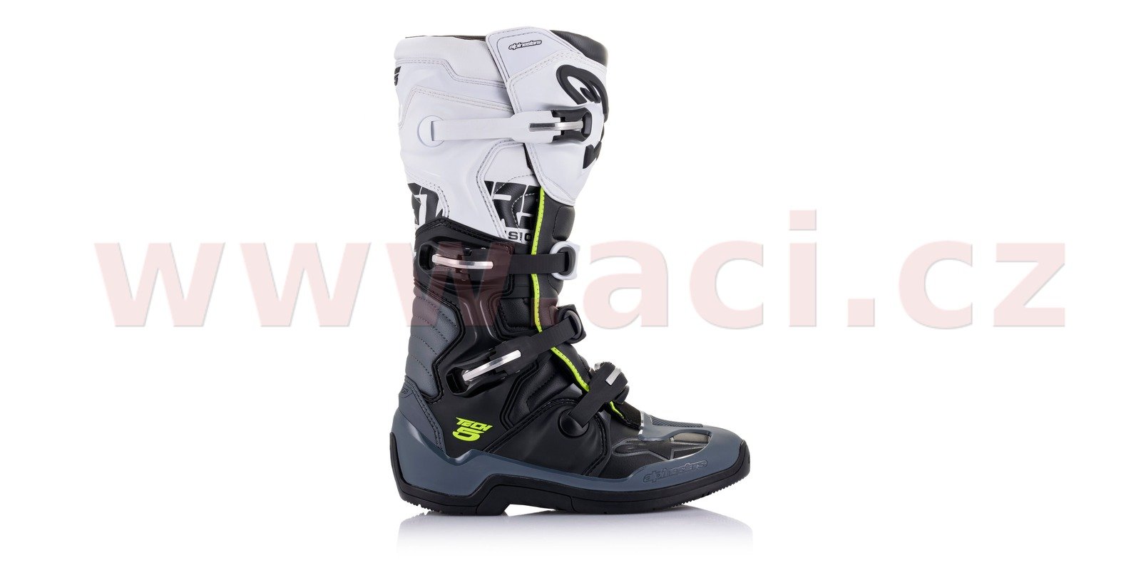 Obrázek produktu boty TECH 5, ALPINESTARS (černá/šedá/bílá/žlutá fluo) 2025