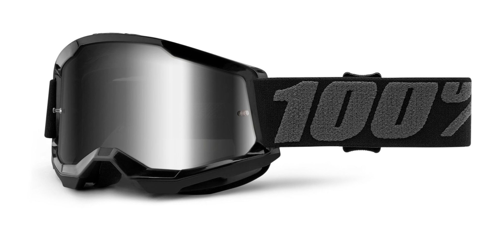 Obrázek produktu STRATA 2, 100% dětské brýle černé, zrcadlové stříbrné plexi 50032-00001