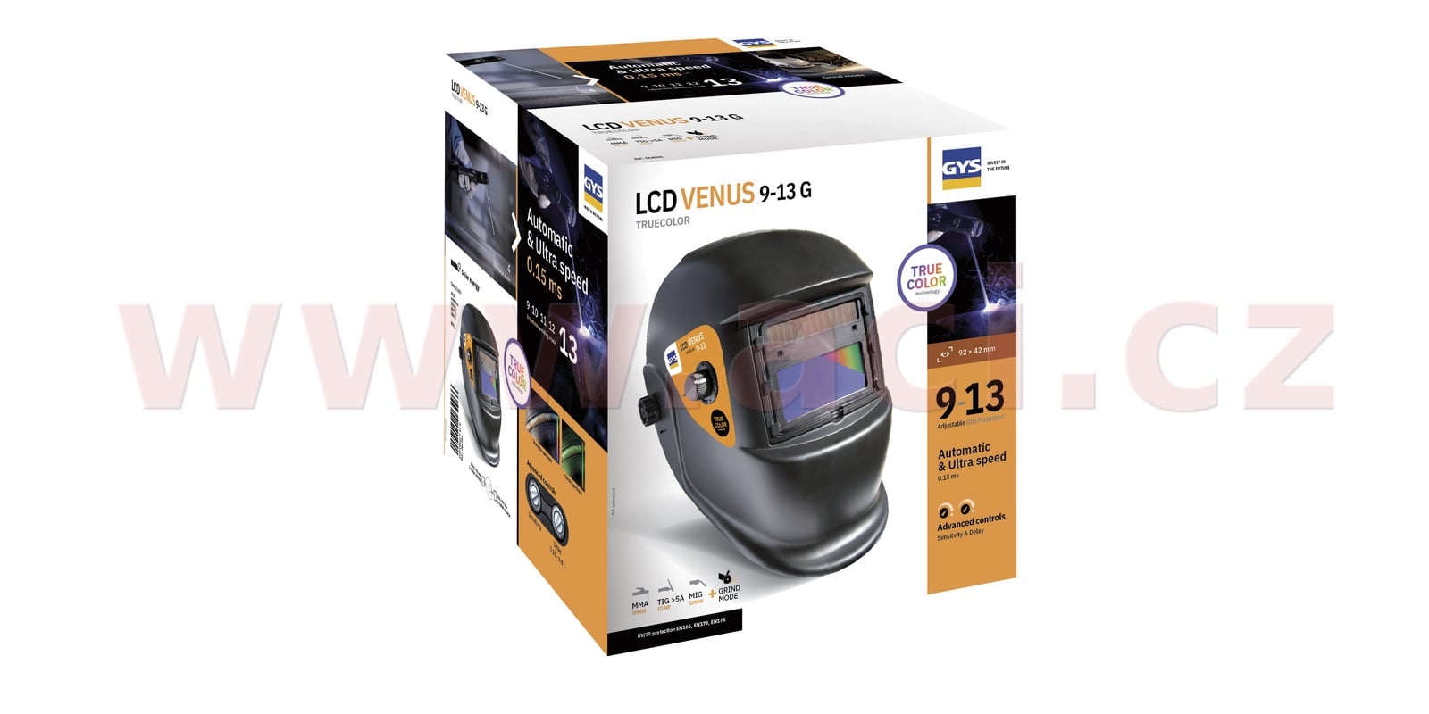 Obrázek produktu samostmívací svařovací kukla LCD VENUS 9/13 G TRUE COLOR 064966