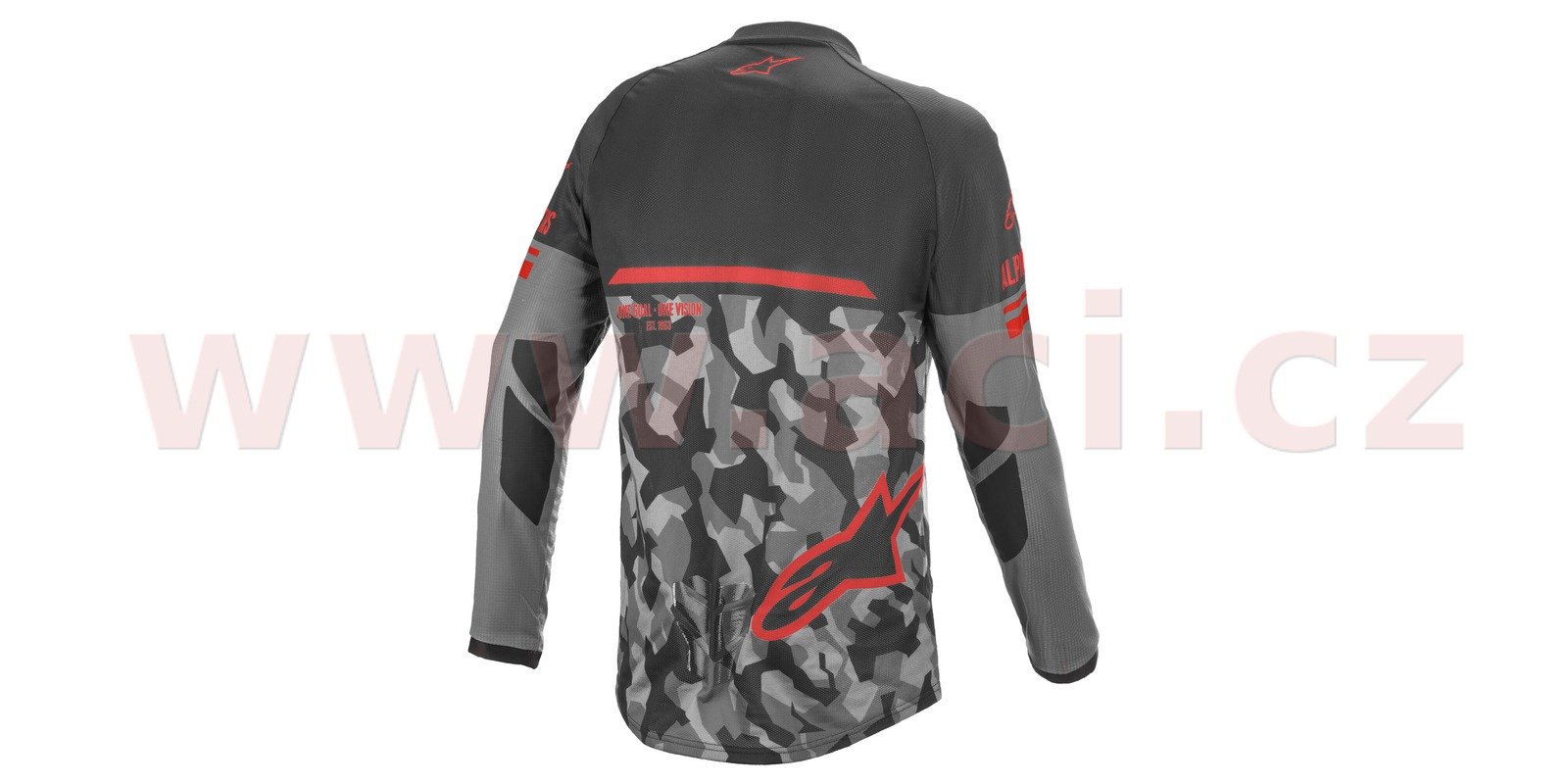 Obrázek produktu dres VENTURE R, ALPINESTARS (šedá camo/červená fluo/černá)