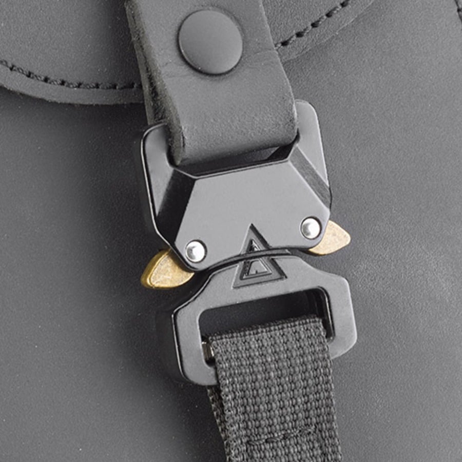 Obrázek produktu boční kožené brašny Café Racer, KAPPA (100% buvolí kůže, objem 28 L) KMLW01