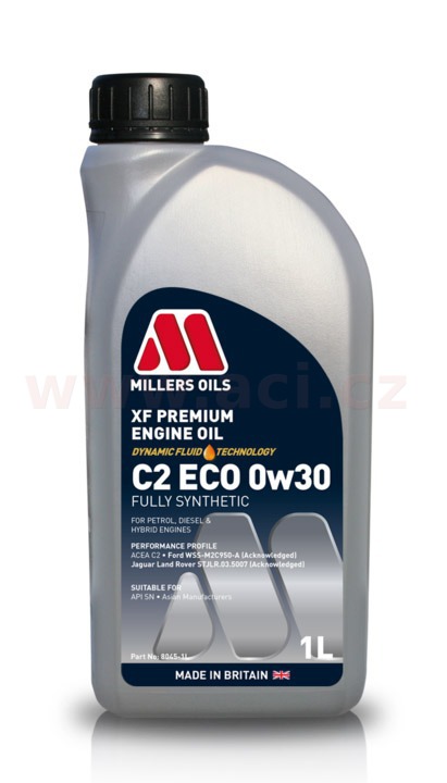 Obrázek produktu MILLERS OILS XF PREMIUM C2 ECO 0w30, plně syntetický, 1 l 80451