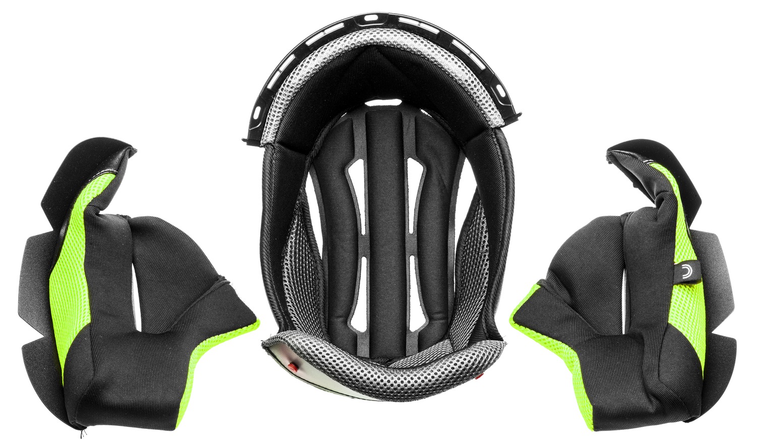 Obrázek produktu lícnice a klobouk pro přilby Cross Cup Two/Sonic, CASSIDA (černá/šedá/žlutá fluo)