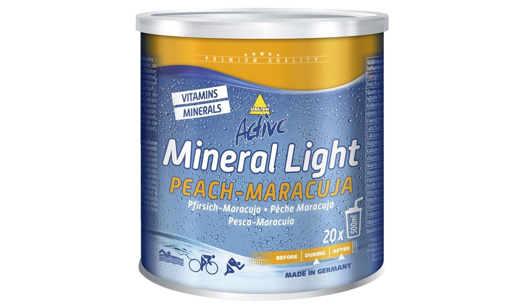 Obrázek produktu iontový nápoj Active Mineral Light 330 g broskev - maracuja INKOSPOR 770055020