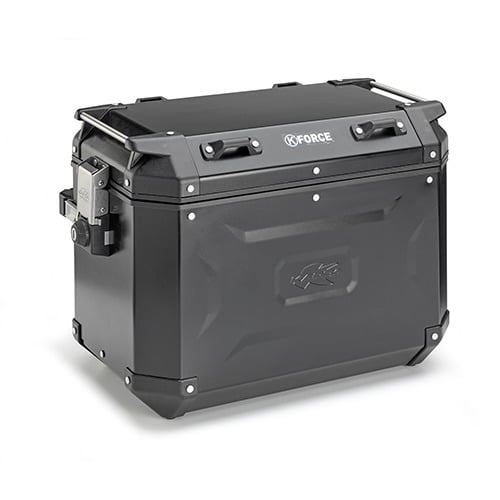 Obrázek produktu boční kufr K-FORCE - pravý, KAPPA (48l, černý hliník, 49,5x38,7x30,6 cm) KFR48BR