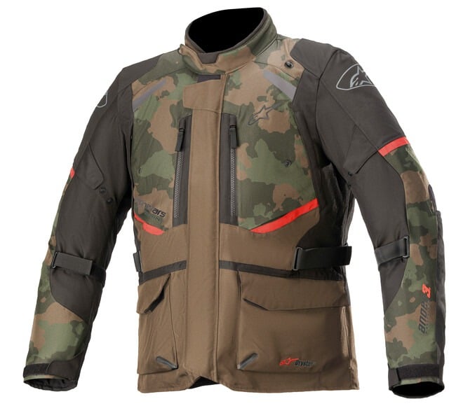 Obrázek produktu bunda ANDES DRYSTAR, TECH-AIR 5 kompatibilní, ALPINESTARS (tmavě zelená camo/černá/červená)