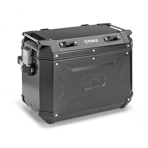 Obrázek produktu boční kufr K-FORCE - levý, KAPPA (48l, černý hliník, 49,5x38,7x30,6 cm) KFR48BL