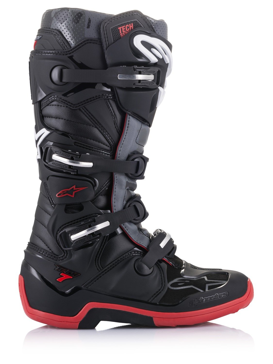 Obrázek produktu boty TECH 7, ALPINESTARS (černá/šedá/červená) 2024 2012014-1153