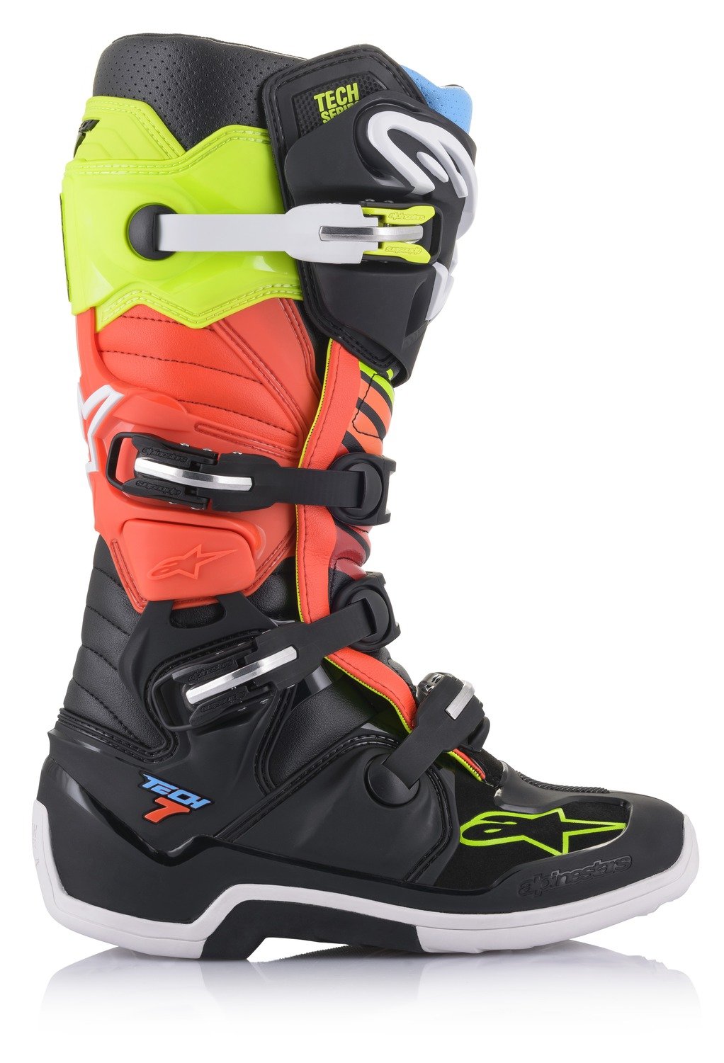 Obrázek produktu boty TECH 7, ALPINESTARS (černá/žlutá fluo/červená fluo) 2012014-1538