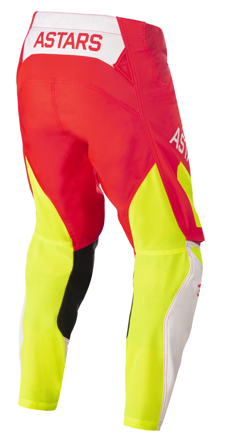 Obrázek produktu kalhoty TECHSTAR FACTORY, ALPINESTARS (červená fluo/bílá/žlutá) 3721022-3025