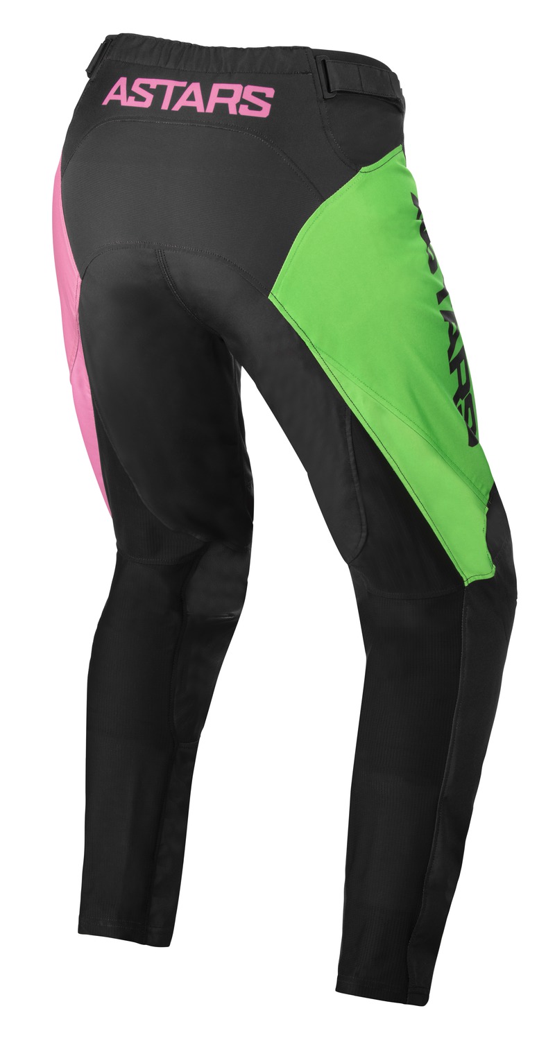 Obrázek produktu kalhoty RACER COMPASS, ALPINESTARS, dětské (černá/zelená neon/růžová fluo) 3742122-1669