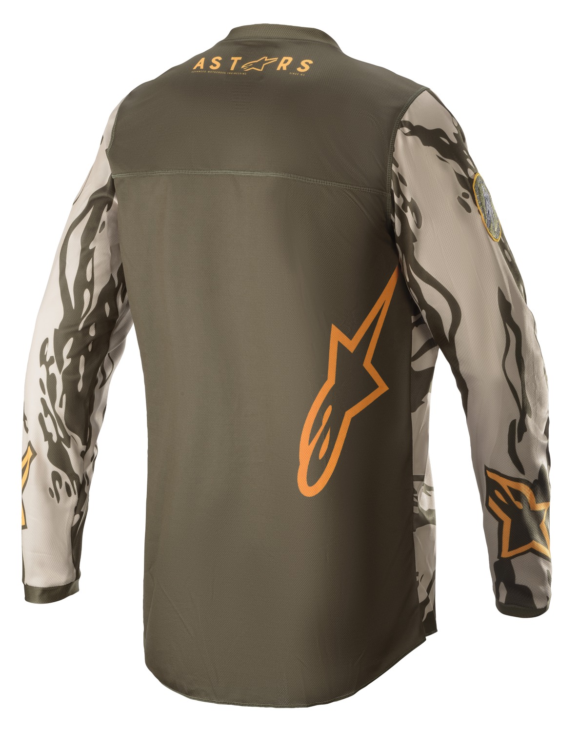 Obrázek produktu dres RACER TACTICAL, ALPINESTARS (zelená/pískový maskáč/mandarinka) 3761222-6840