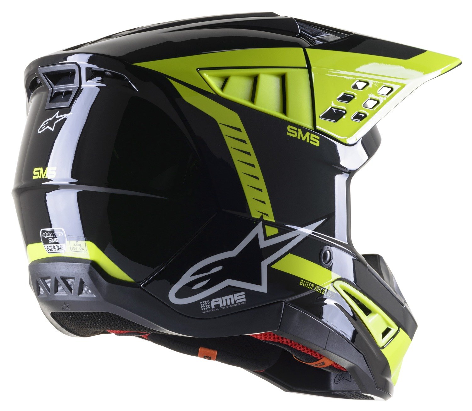 Obrázek produktu přilba S-M5 BEAM, ALPINESTARS (černá antracit/žlutá fluo lesklá) 8303622-1151