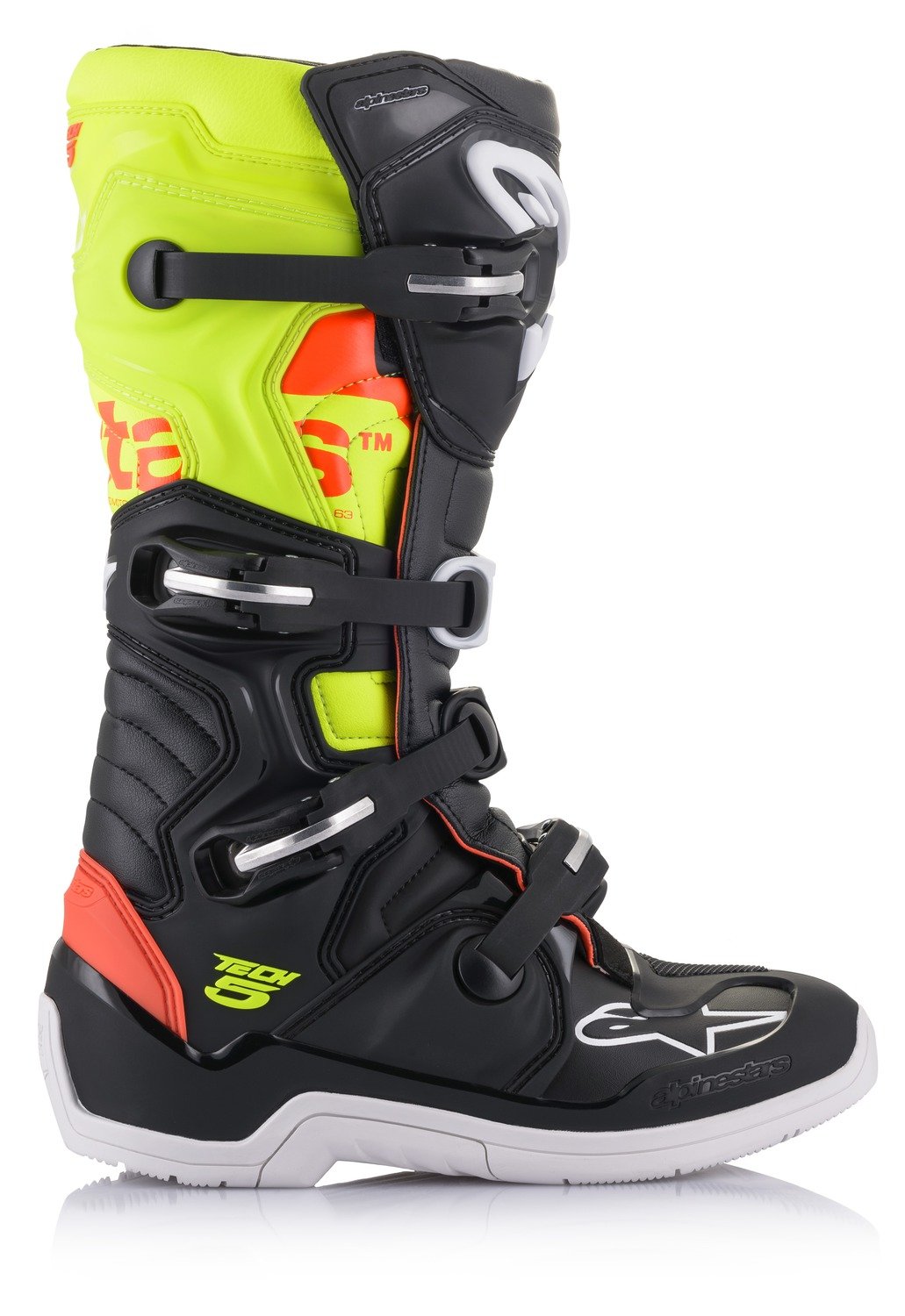 Obrázek produktu boty TECH 5, ALPINESTARS (černá/červená fluo/žlutá fluo) 2015015-1355