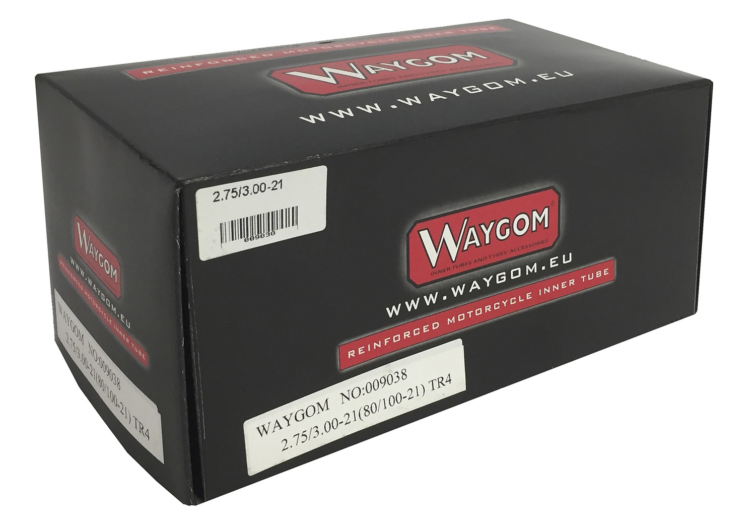 Obrázek produktu motocyklová duše 2,75/3,00 x 19, pro pneu 70/100-19 - ventilek TR4, WAYGOM 9021