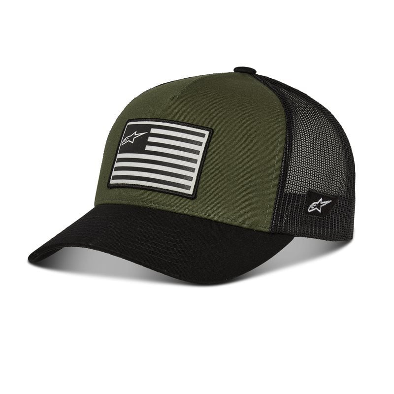 Obrázek produktu kšiltovka FLAG SNAP HAT, ALPINESTARS (zelená/černá) 1211-81013-6910-TU