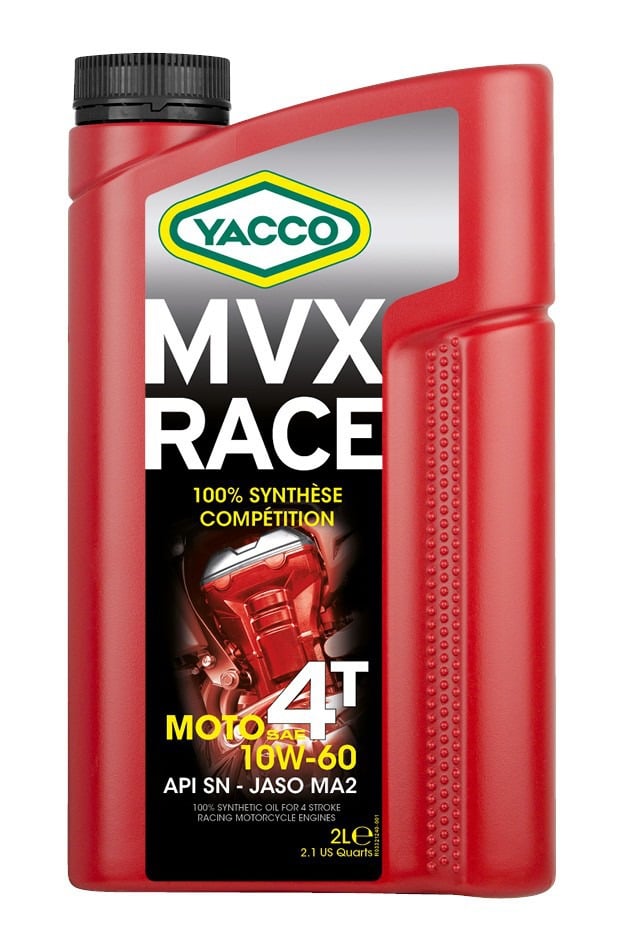 Obrázek produktu Motorový olej YACCO MVX RACE 4T 10W60, YACCO (2 l) 33212