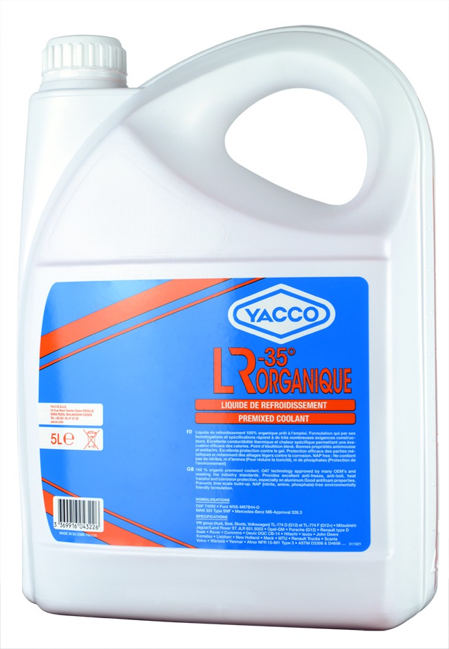 Obrázek produktu Chladící kapalina YACCO LR ORGANIQUE, YACCO (5 l) 60435