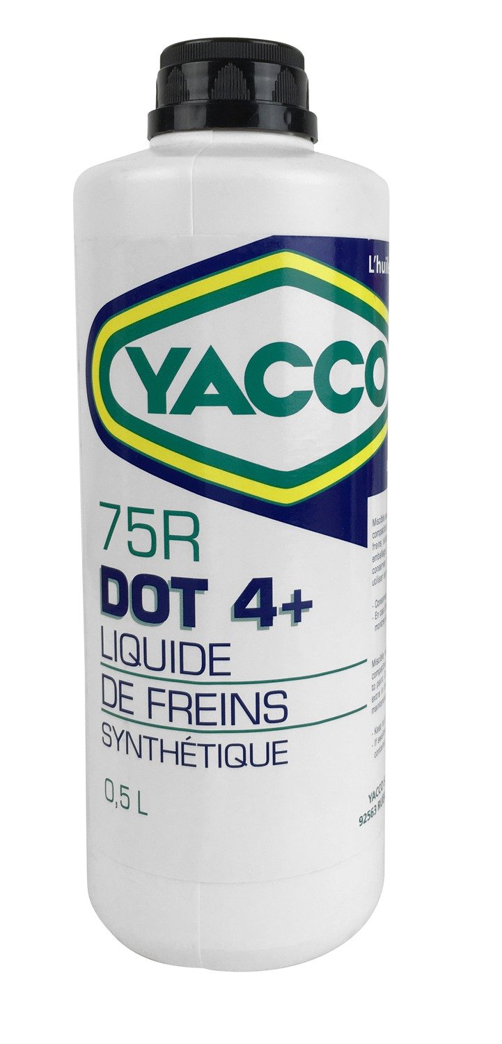 Obrázek produktu Brzdová kapalina YACCO 75 R DOT 4+, YACCO (500 ml) 6255
