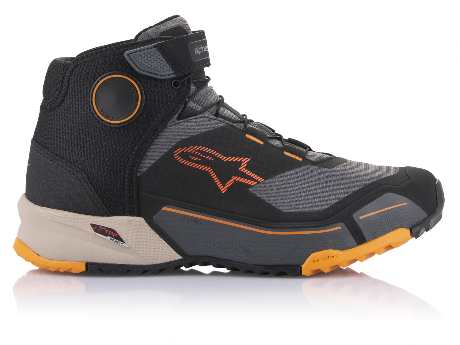 Obrázek produktu boty CR-X DRYSTAR, ALPINESTARS (černá/hnědá/oranžová) 2025 2611820-1284