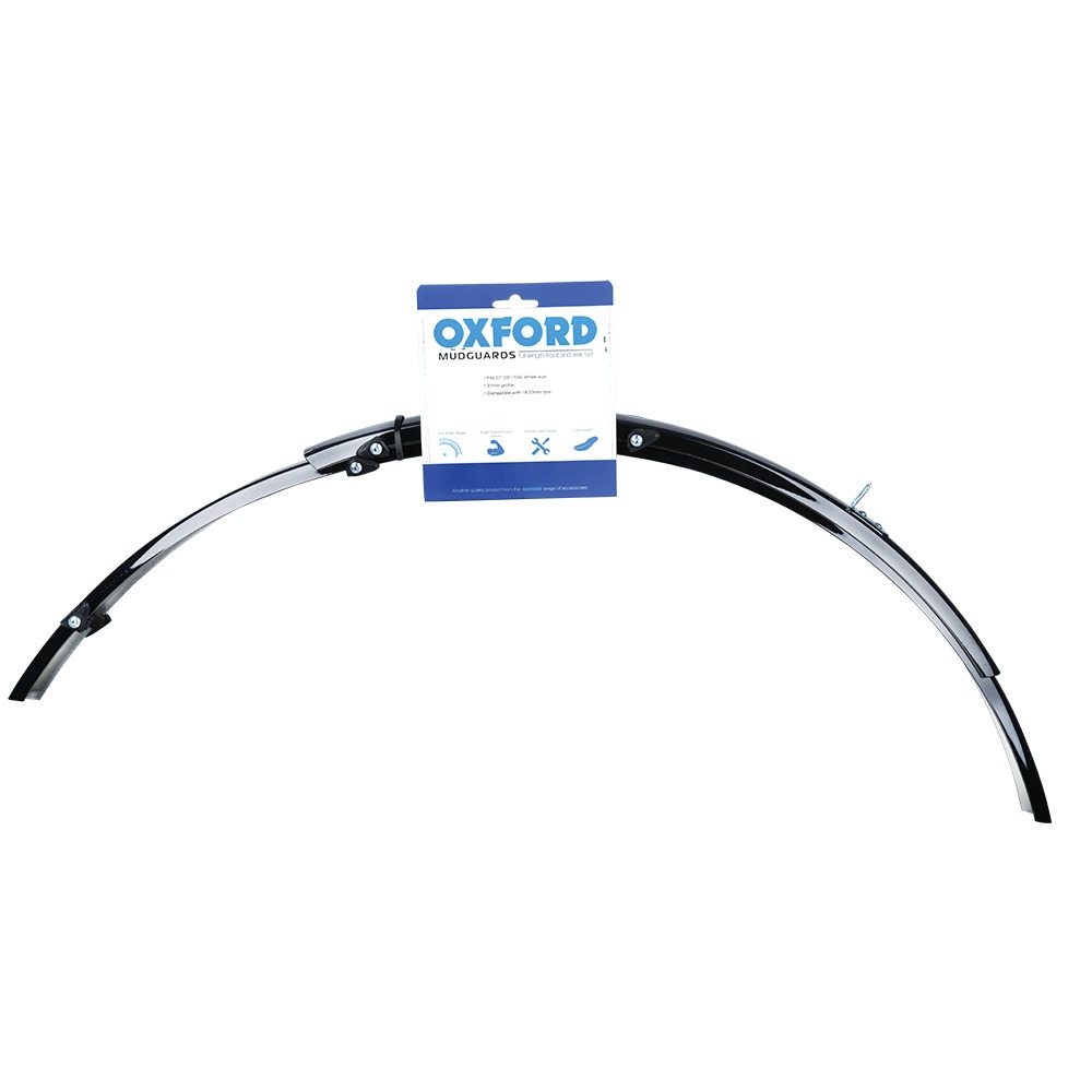 Obrázek produktu sada blatníků přední/zadní pro použití na kola/pneu 700C, OXFORD (černé, šírka 31 mm, vč. kotevních vzpěr) MG26